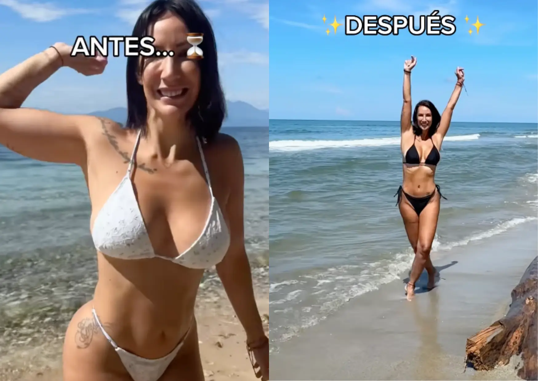 Cambio fisico supervivientes.