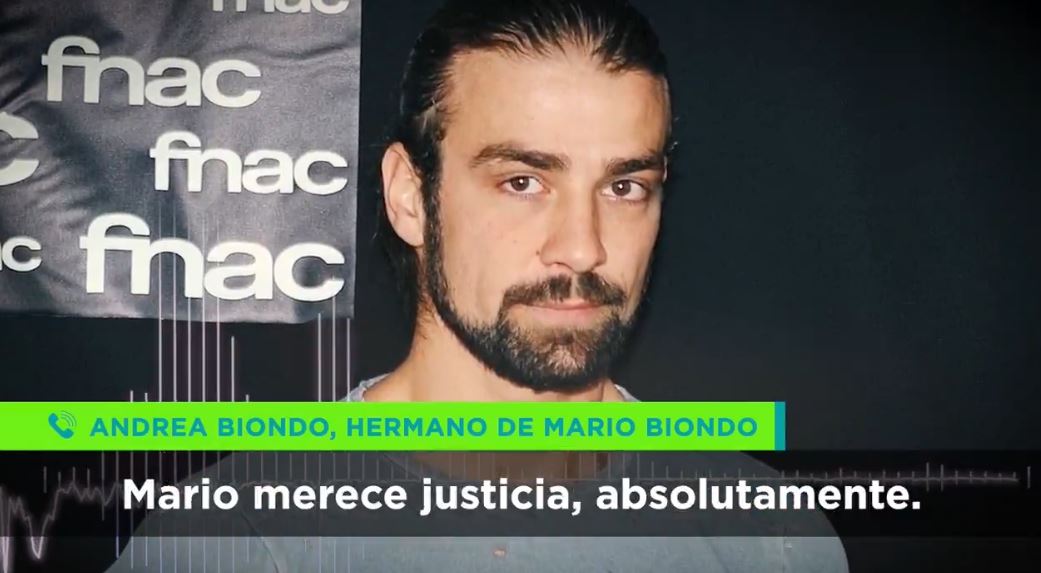 Andrea, el hermano de Mario Biondo, habla en 'No somos nadie'.