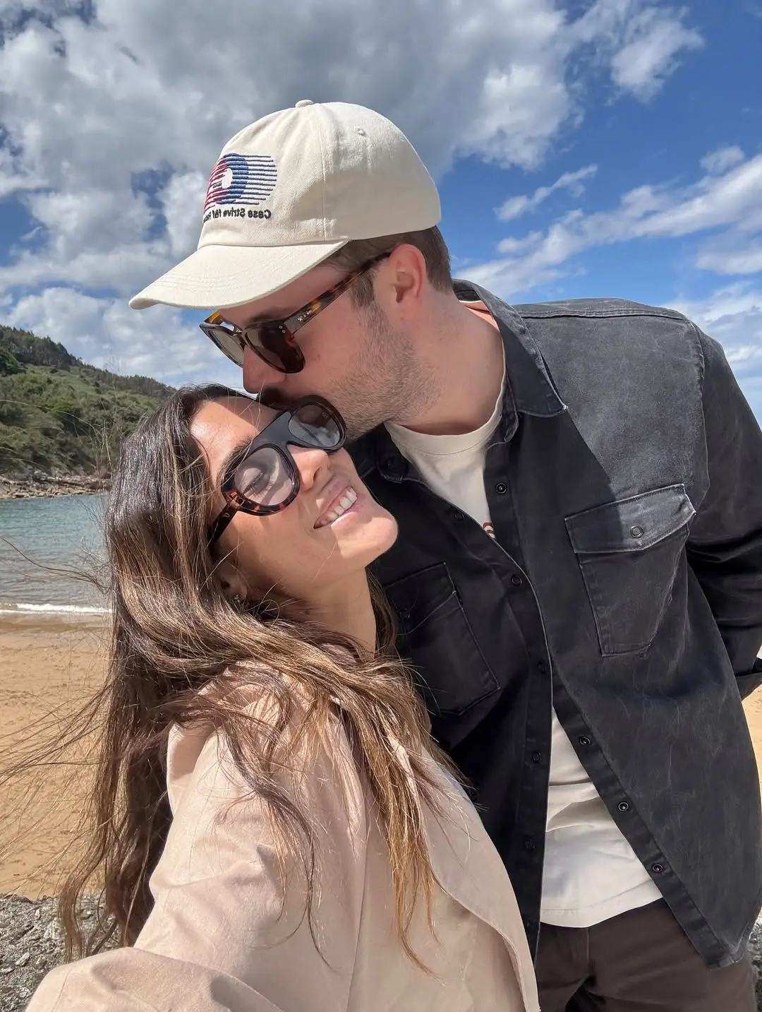 Anna Ferrer y Mario Cristóbal, su futuro marido.