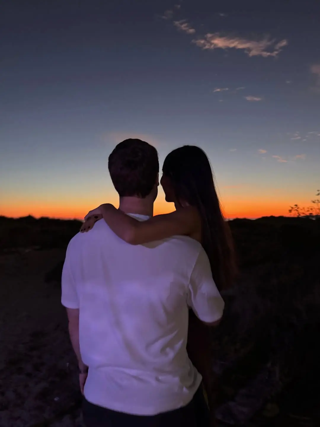 Anna Ferrer y Mario Cristóbal, su futuro marido.