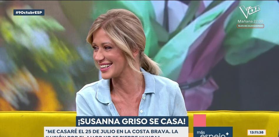 Susanna Griso se casa y lo habla en 'Espejo Público'.