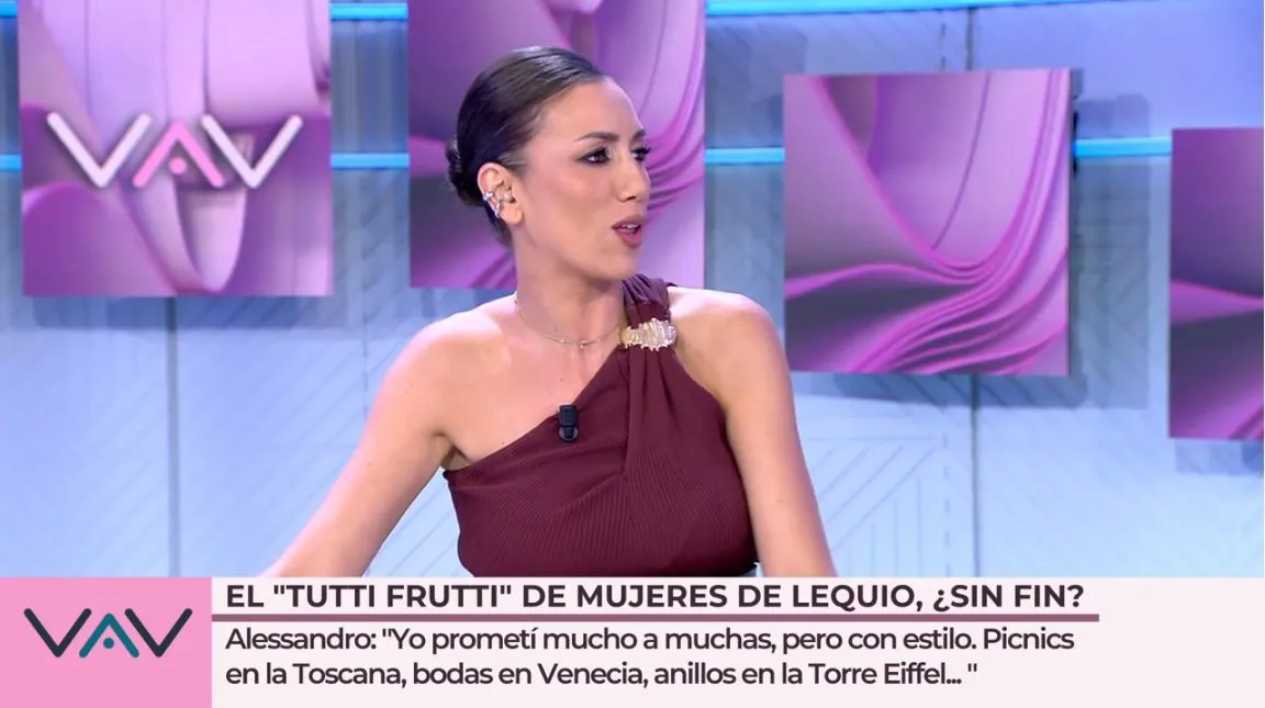 Patricia Pardo critica a Alessandro Lequio en 'Vamos a ver'.