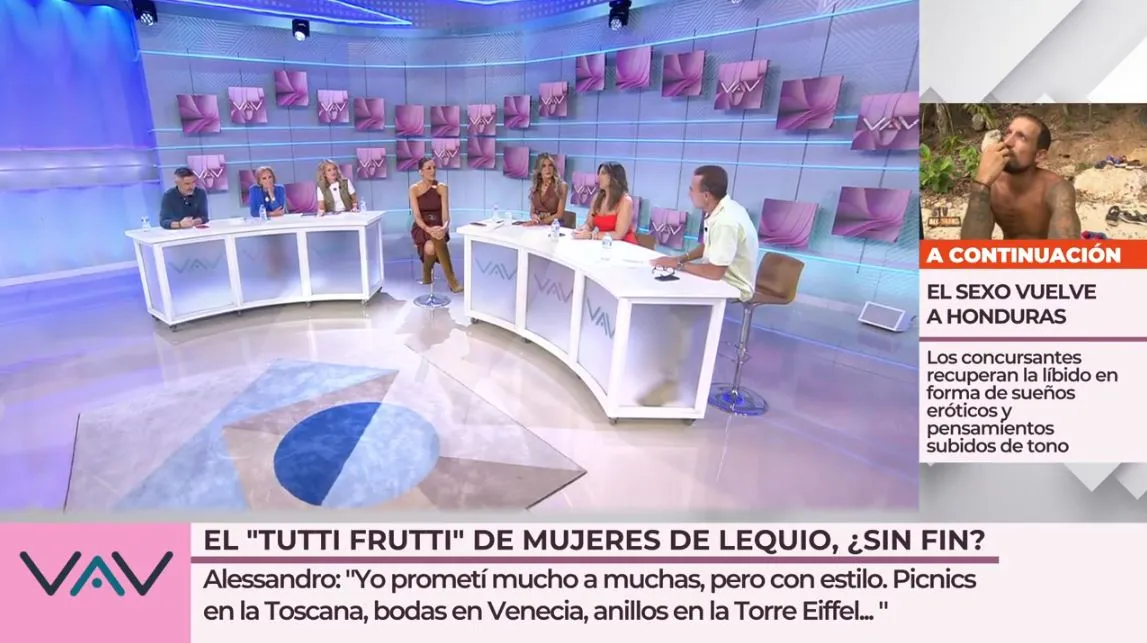 Patricia Pardo critica a Alessandro Lequio en 'Vamos a ver'.