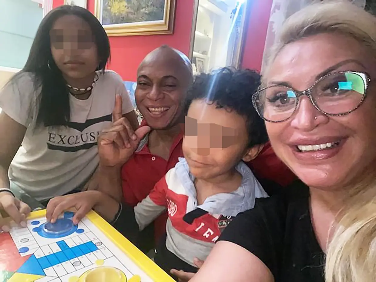 Raquel Mosquera y su marido