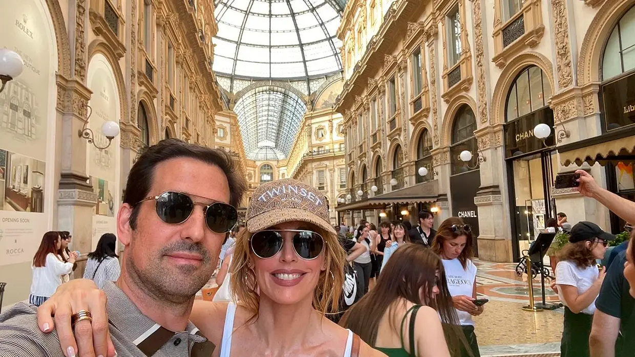 Emma García con su marido