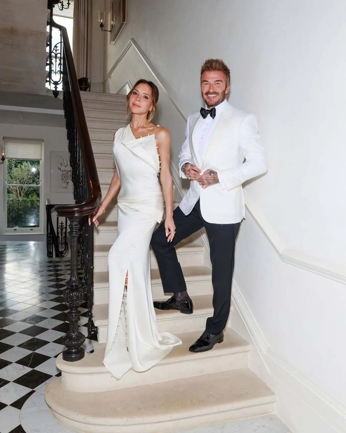 Victoria y David Beckham