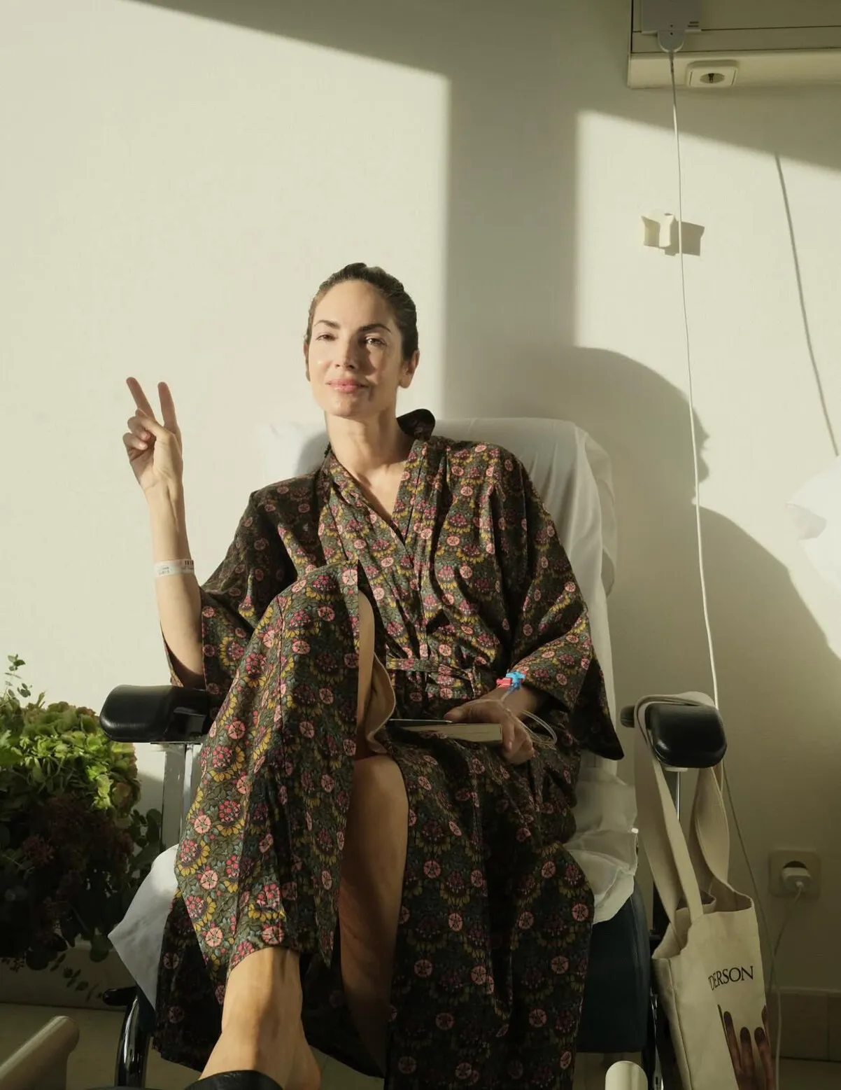 Eugenia Silva en el hospital