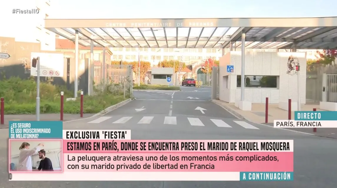En 'Fiesta' hablan de la detención del marido de Raquel Mosquera.
