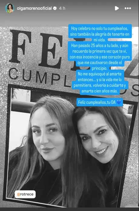olga moreno rocio flores felicitacion cumpleaños