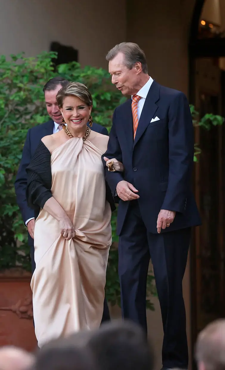 María Teresa de Luxemburgo con su marido.
