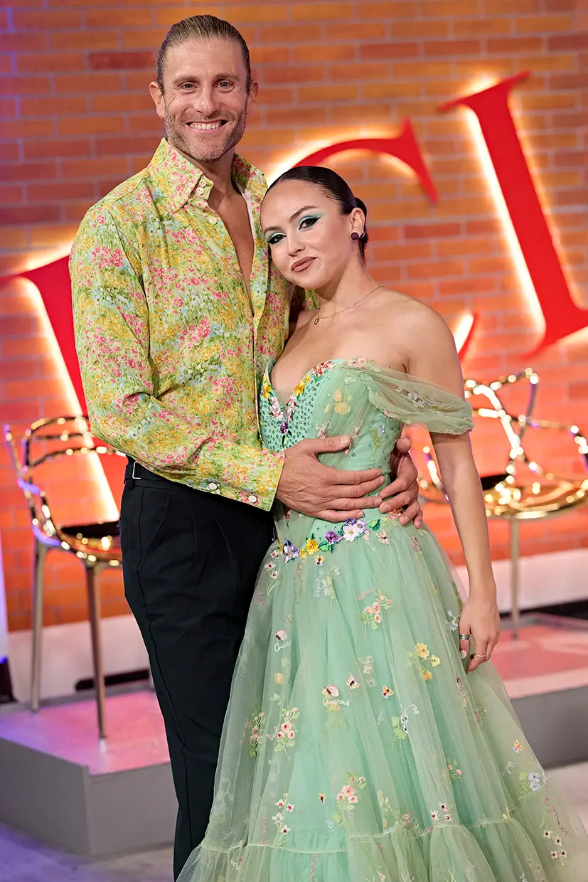 Matías Roure y la bailarina de Bailando con las estrellas