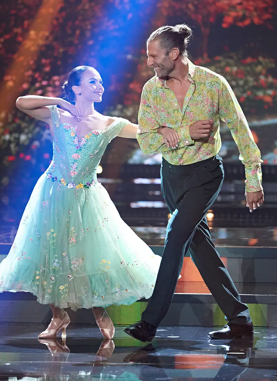 Matías Roure y la bailarina de Bailando con las estrellas