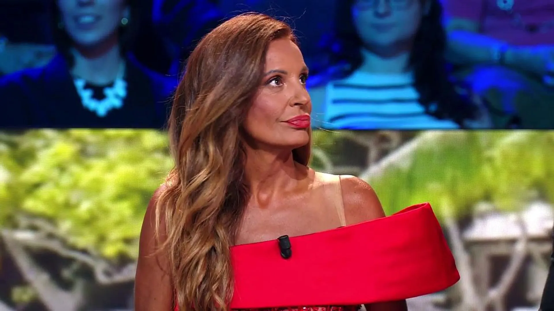 Sonia Monroy, en el plató de 'Supervivientes'.