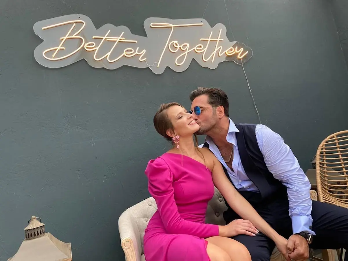 David Bustamante con su novia Yana Olina