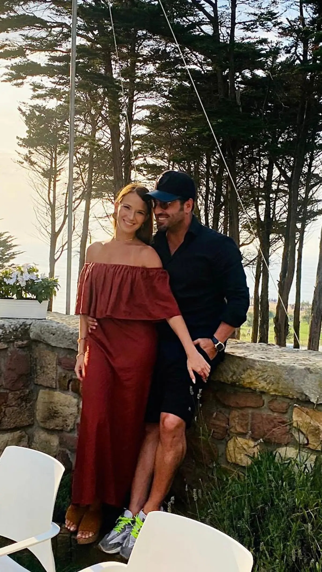 David Bustamante con su novia Yana Olina