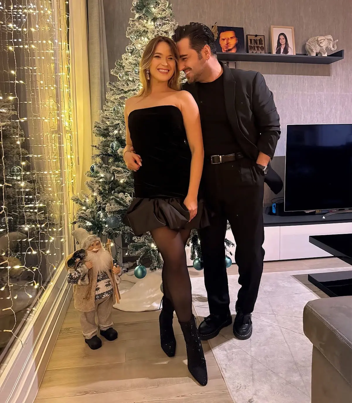 David Bustamante con su novia Yana Olina