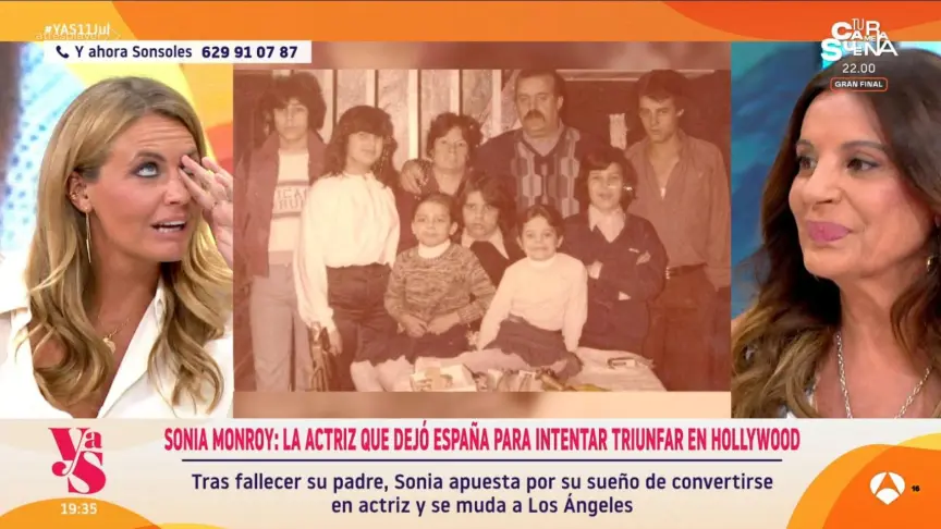 Sonia Monroy mostró en 'Y ahora, Sonsoles' esta imagen de su familia.