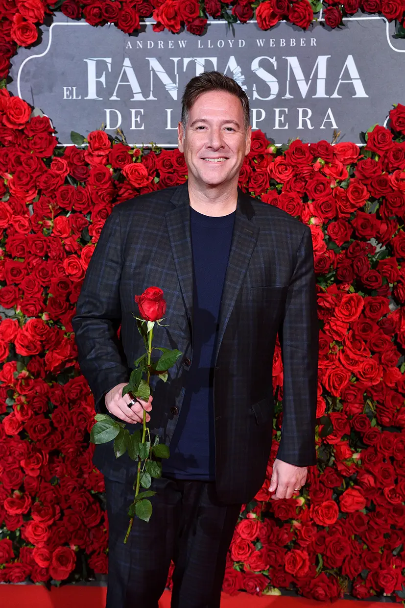 Carlos Latre acudió al estreno de 'El fantasma de la Ópera'.