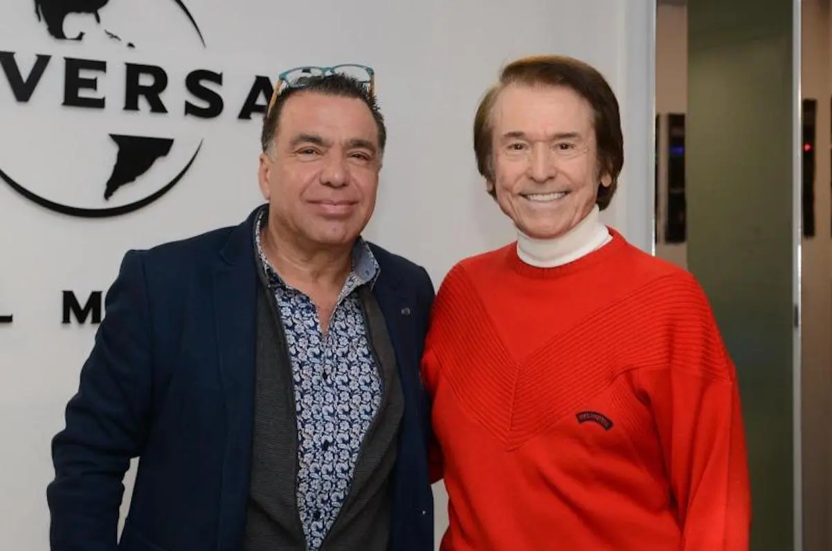 Domingo García con Raphael.