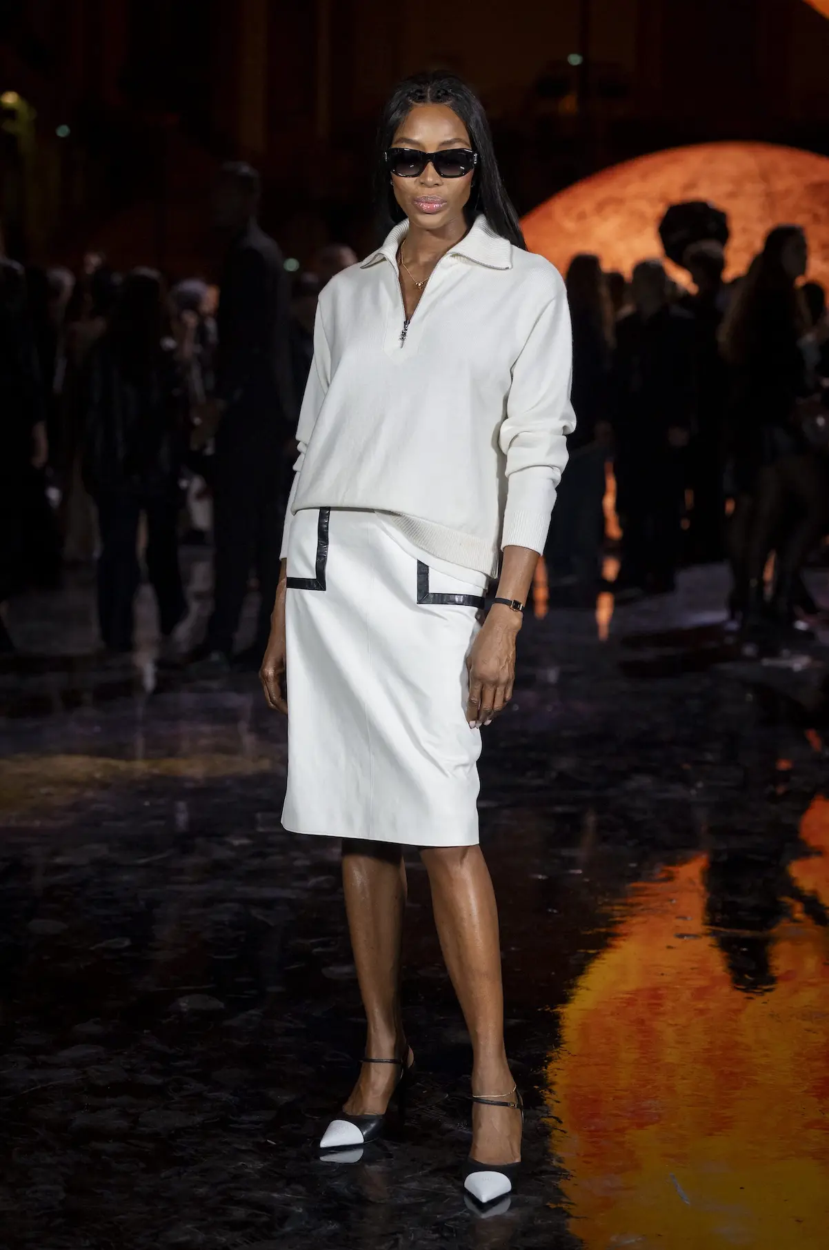 Naomi Campbell en la Semana de la Moda de París