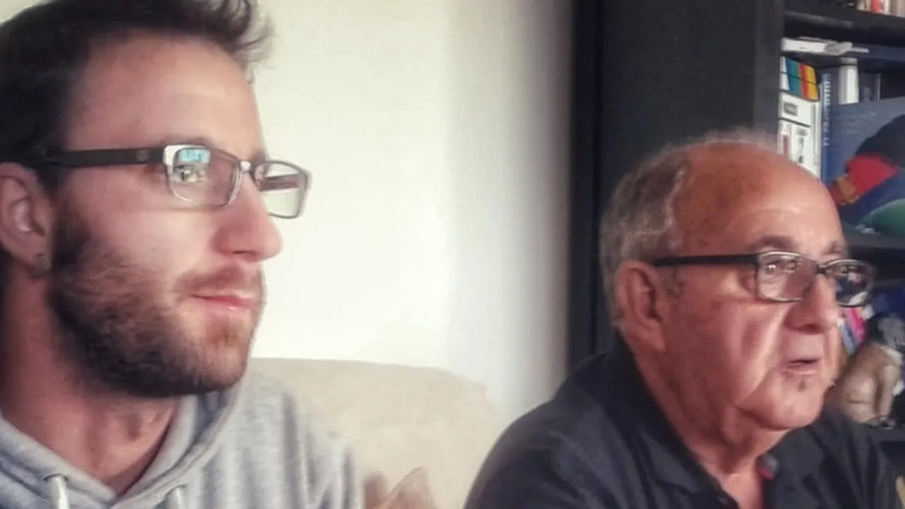 Dani Rovira y su padre.