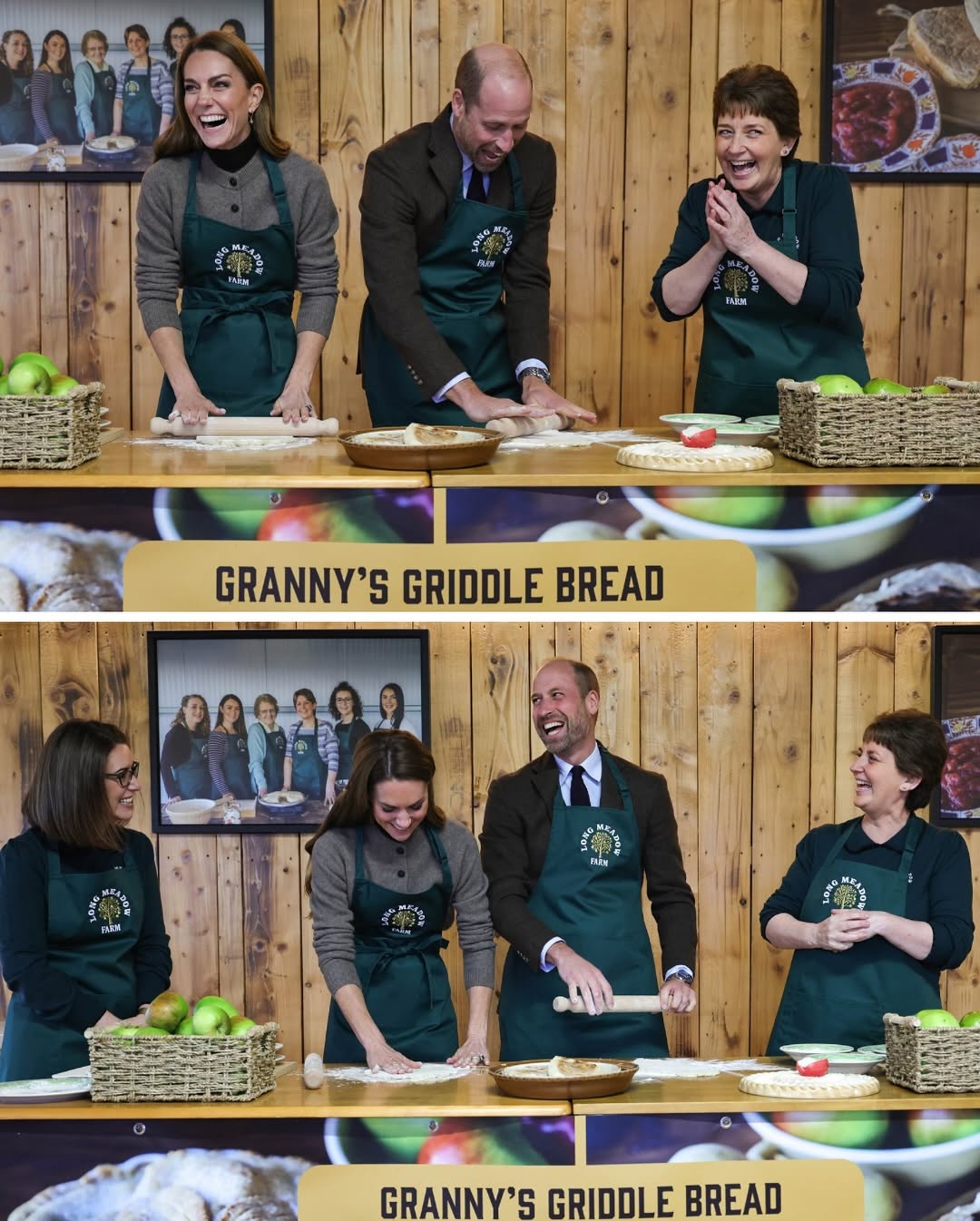 Kate Middleton y Guillermo: sus tiernas fotos recogiendo manzanas y preparando pasteles