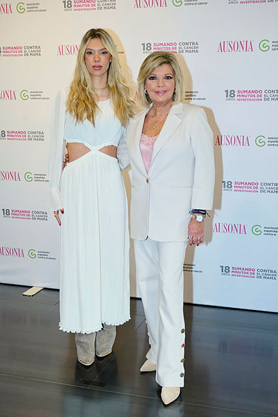 Terelu Campos en el evento de la Asociación Española Contra el Cáncer y Ausonia.