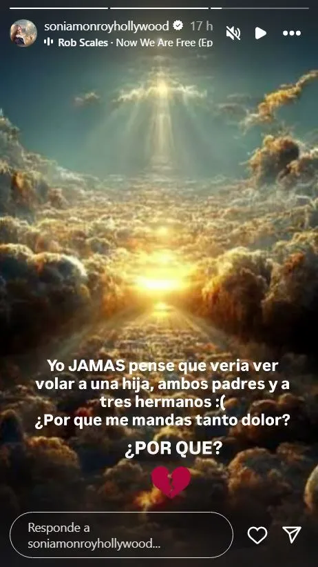 Sonia Monroy habla de la muerte de su hija.