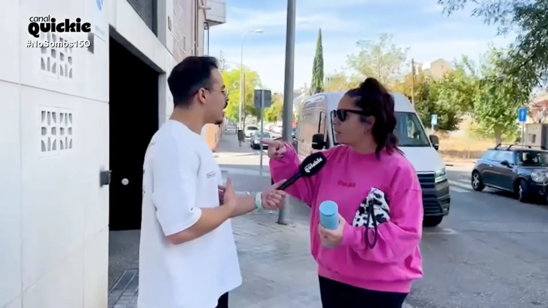 Anabel Pantoja se pelea con un reportero de 'No somos nadie'.