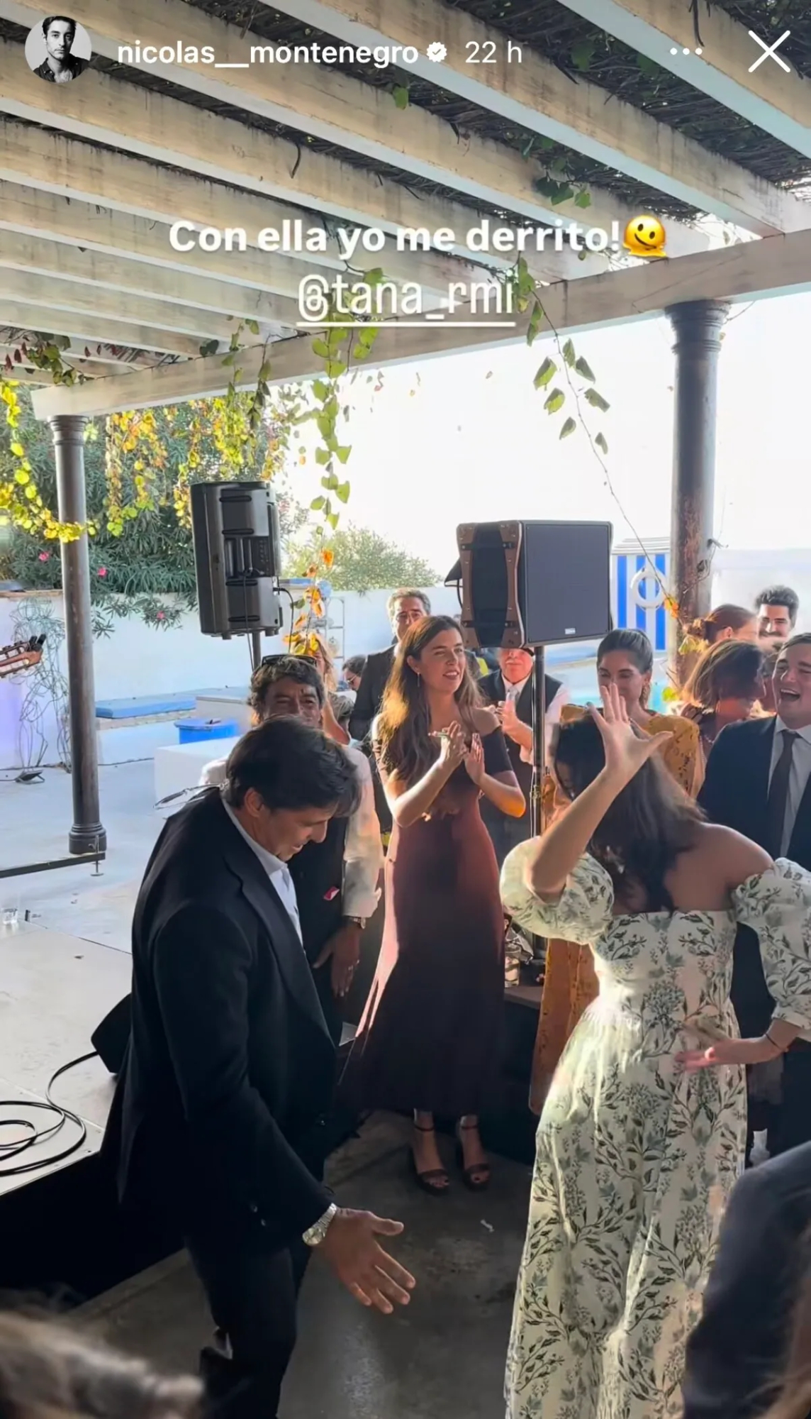 Tana y Fran Rivera bailando en la boda de Alberto Herrera y Blanca Llandres