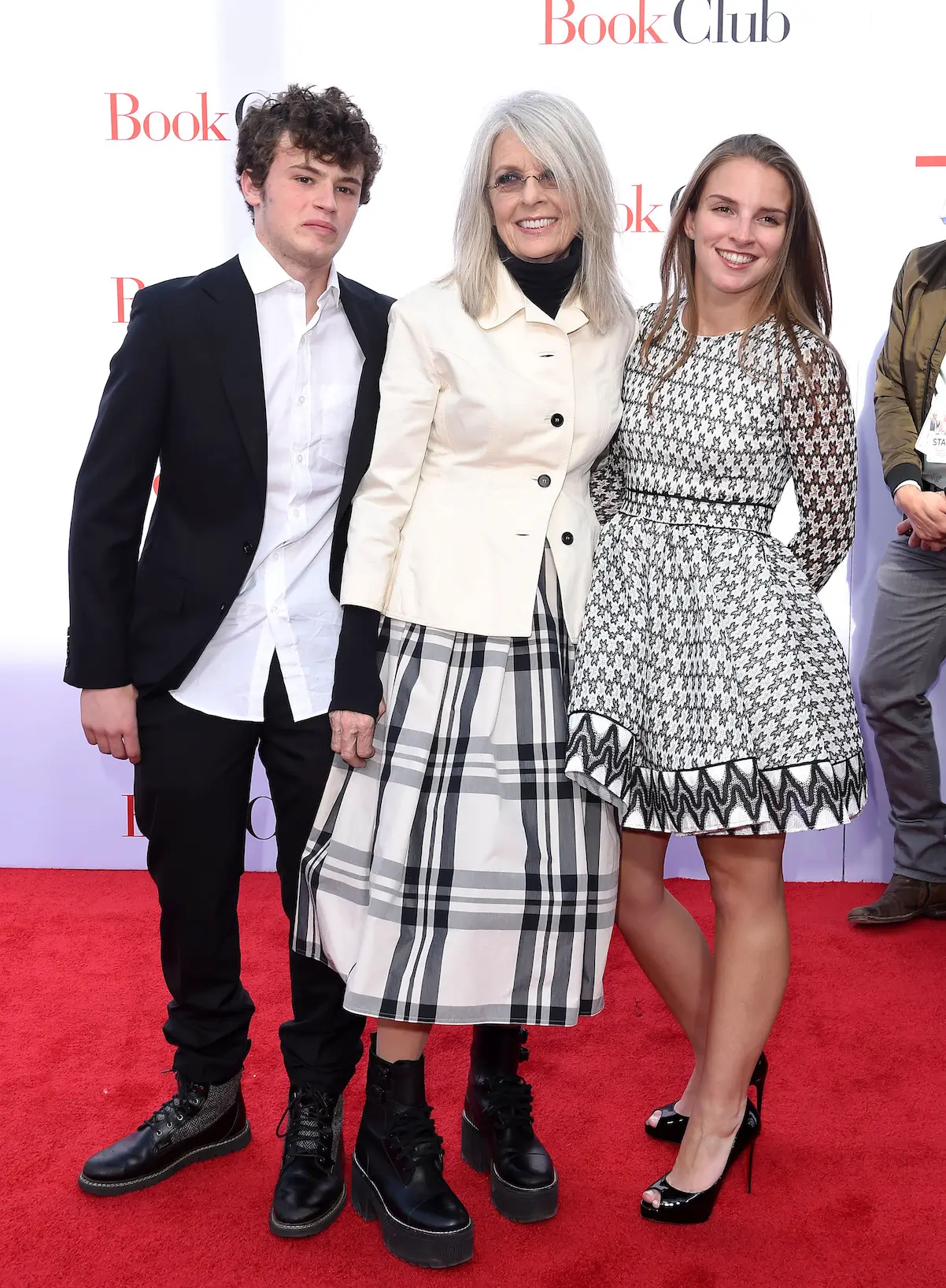 Diane Keaton con sus hijos Dexter y Duke.
