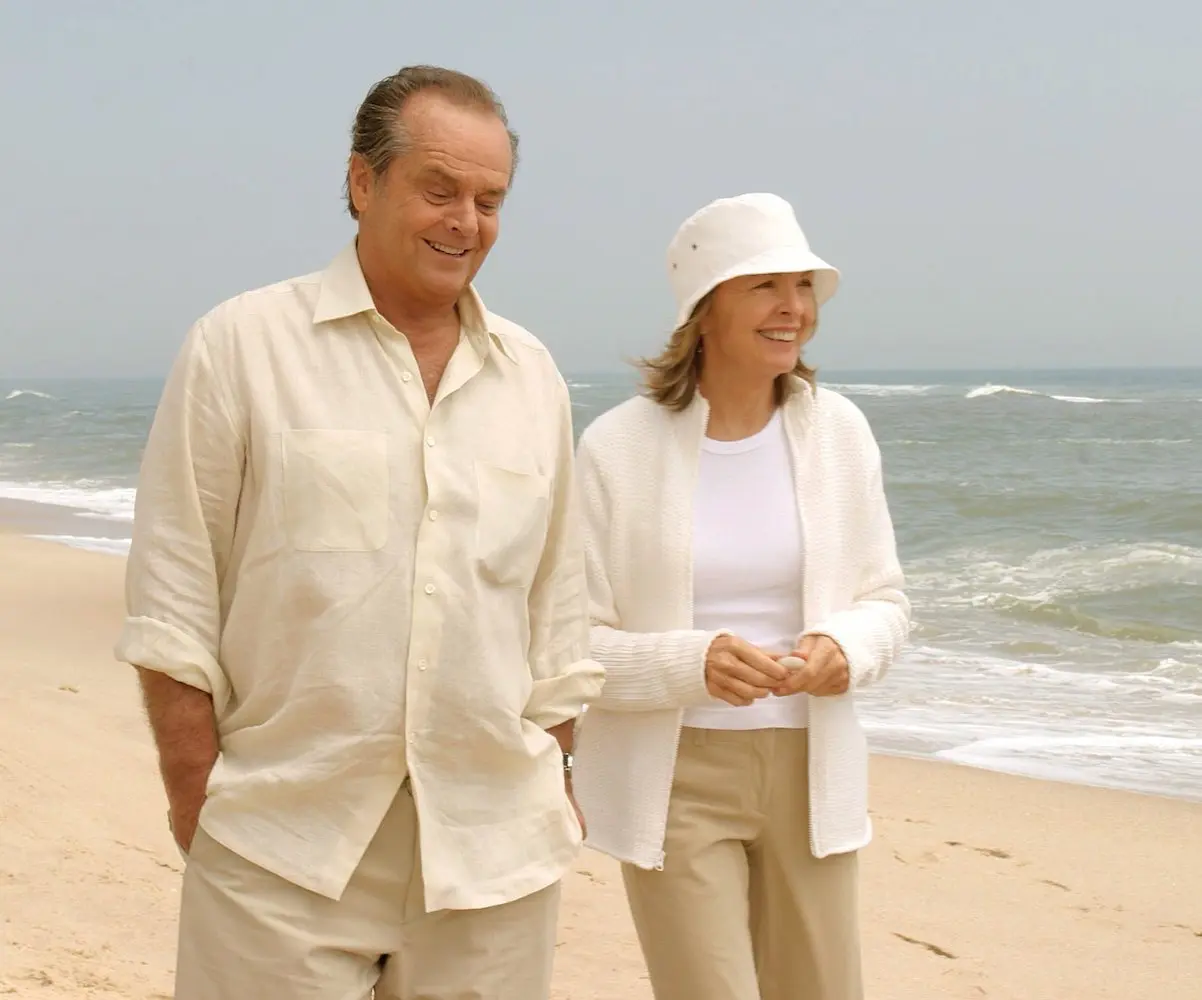 Diane Keaton con Jack Nicholson en la deliciosa "Cuando menos te lo esperas"