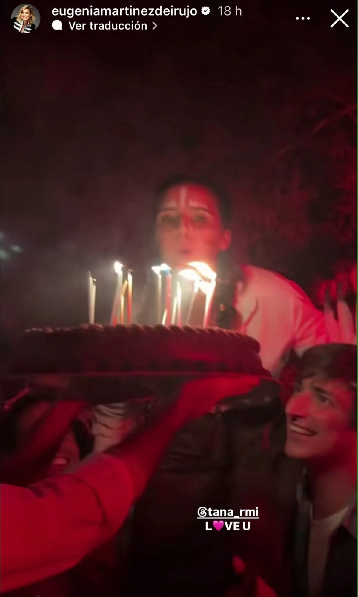 Tana Rivera en su fiesta de cumpleaños