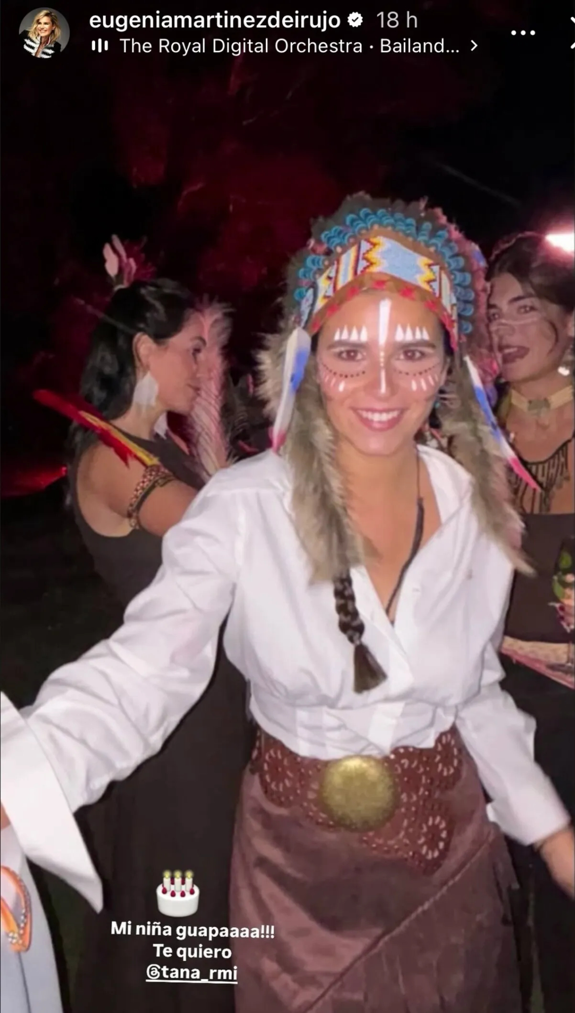 Tana Rivera en su fiesta de cumpleaños