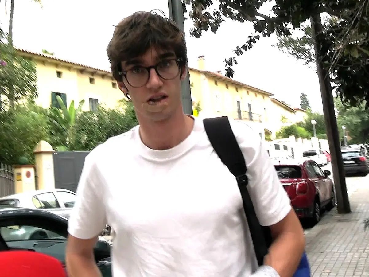 Pablo Urdangarín con el labio roto