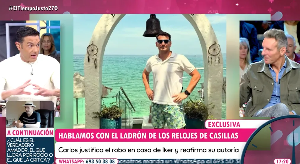 El tiempo Justo analiza el robo de relojes de Iker Casillas