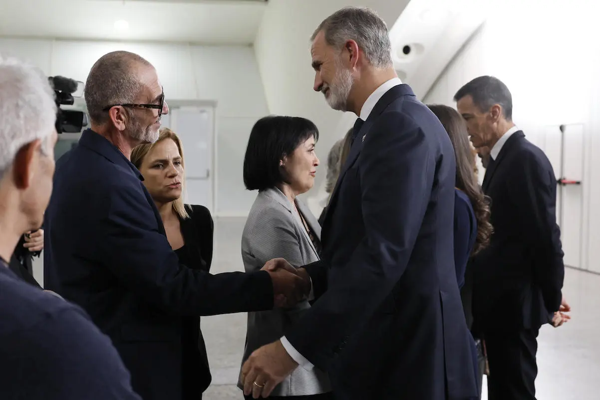 Felipe Letizia fotos emotivas funeral DANA