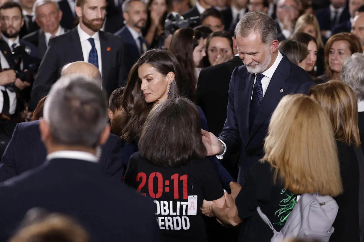 Felipe Letizia fotos emotivas funeral DANA