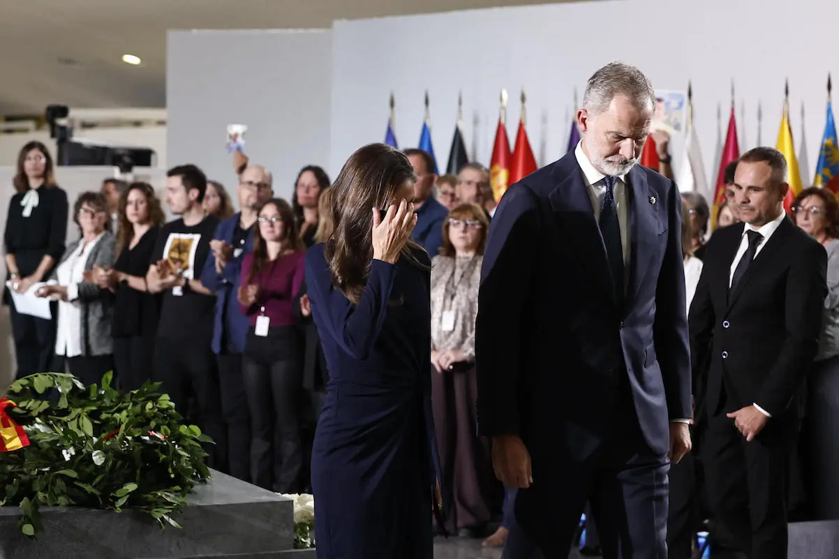 Felipe Letizia fotos emotivas funeral DANA