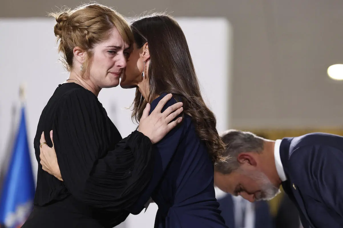 Felipe Letizia fotos emotivas funeral DANA