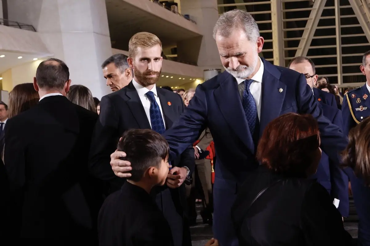 Felipe Letizia fotos emotivas funeral DANA