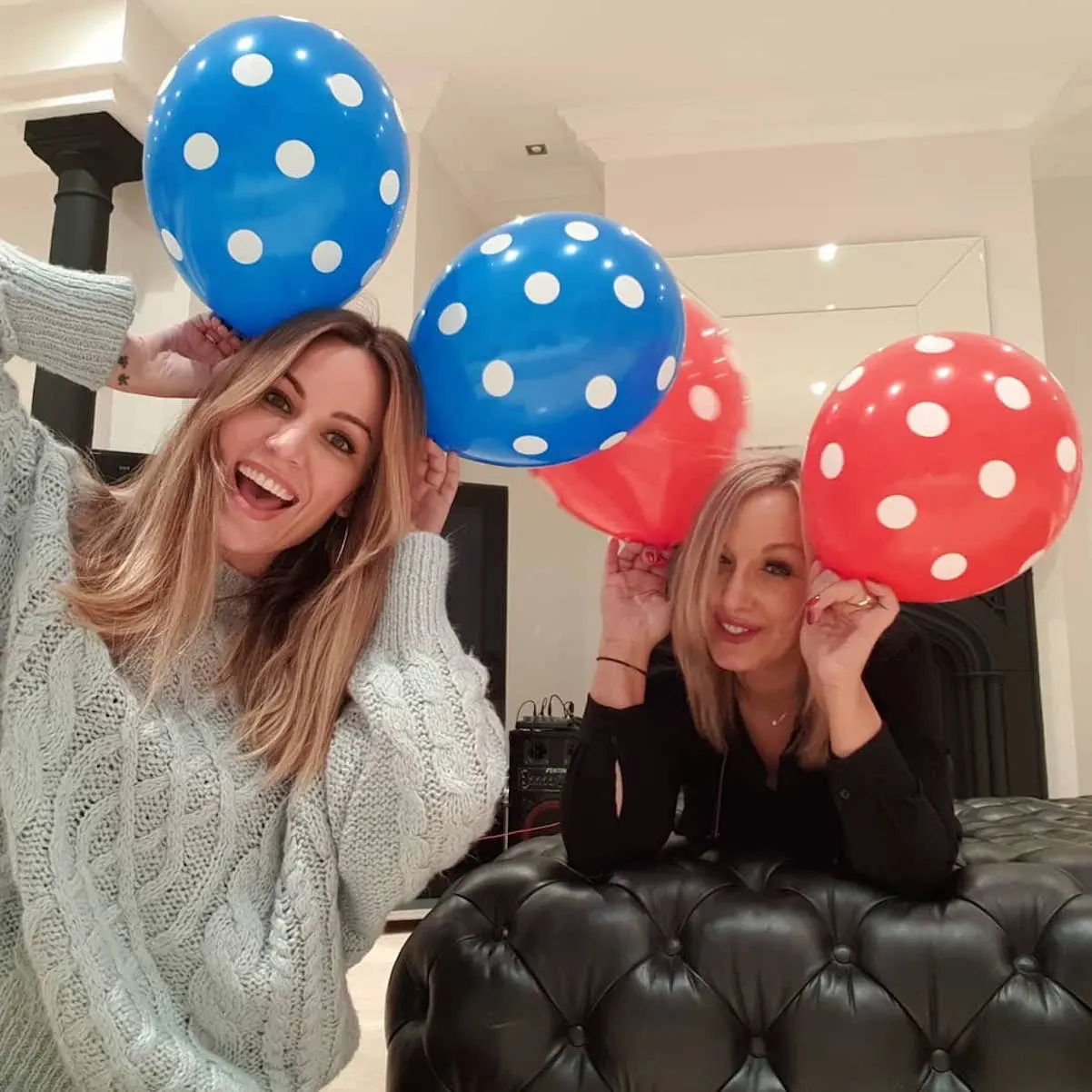 Edurne con su madre