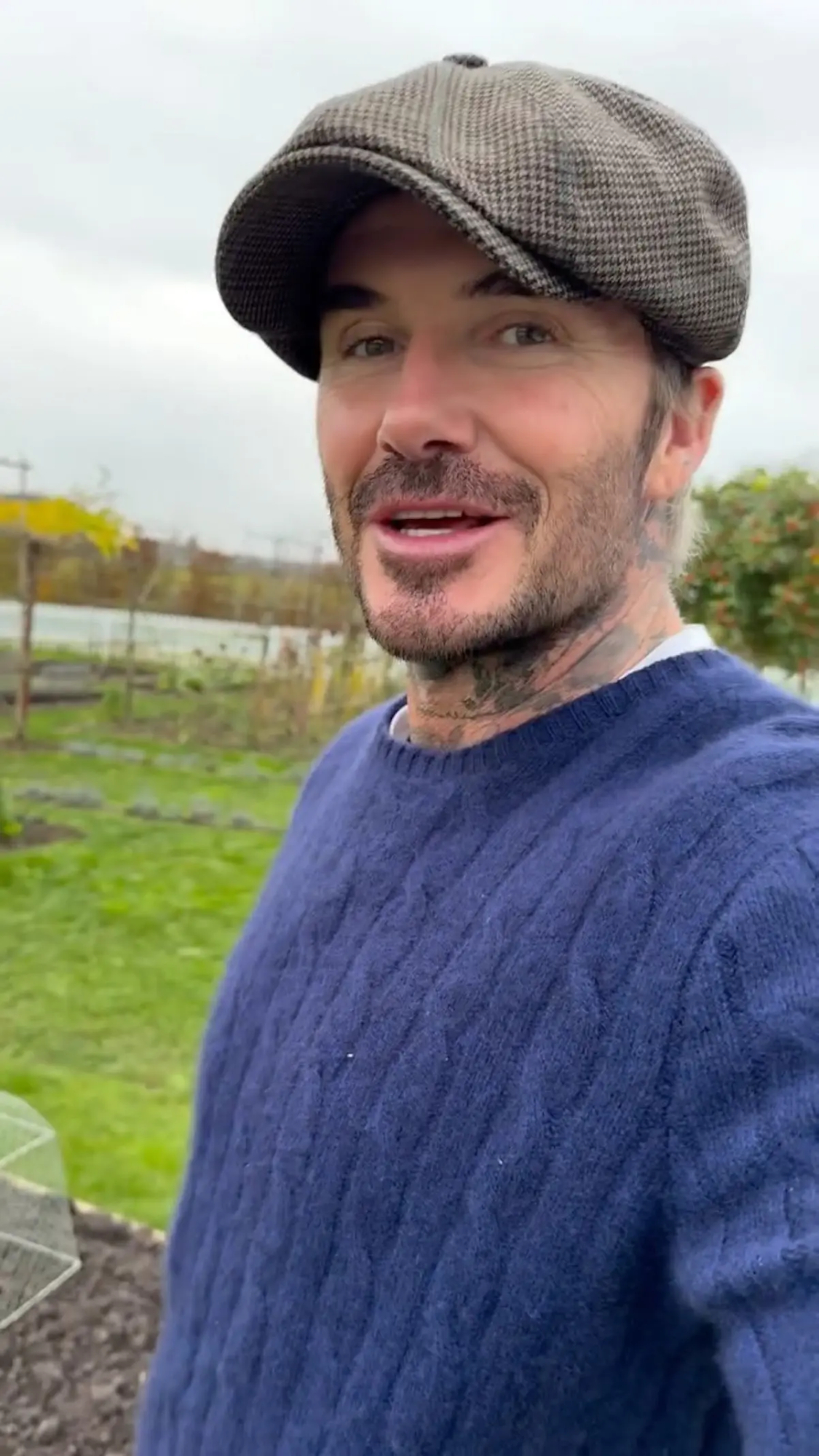 David Beckham, en su impresionante finca inglesa.