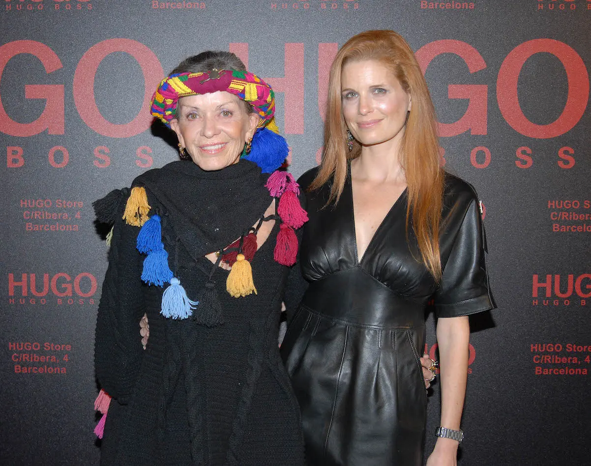 Olivia de Borbón con su madre