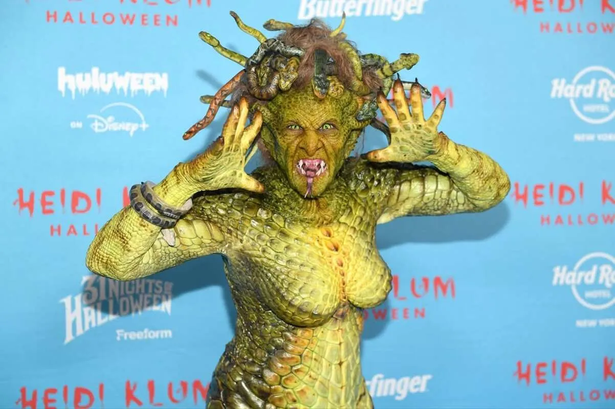 Heidi Klum con su espectacular disfraz de Halloween
