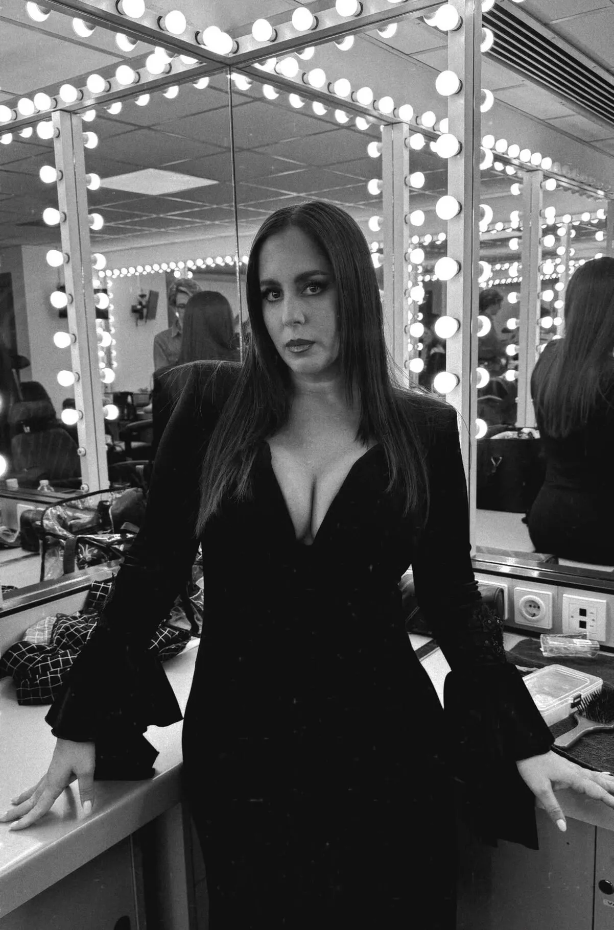 Anabel Pantoja disfrazada de Morticia Addams en 'Bailando con las estrellas'