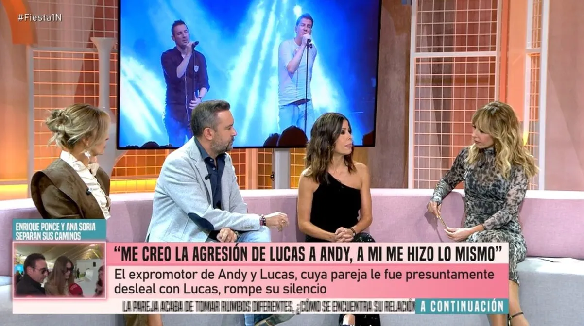 En 'Fiesta' hablan sobre las mentiras de Álvaro Molina, el exmánager de Andy y Lucas