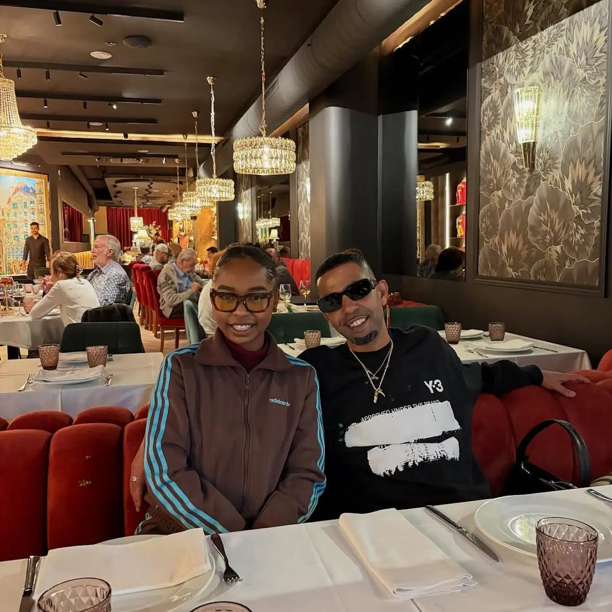 Padre Lamine Yamal con su novia