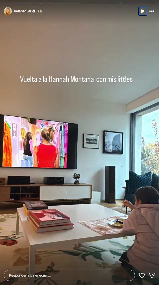 Story de Belén Écija en su casa después de contar que ha estado ingresada en el hospital