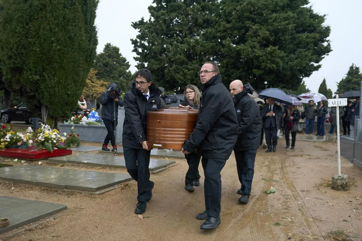 Entierro de la cantante española Encarnita Polo